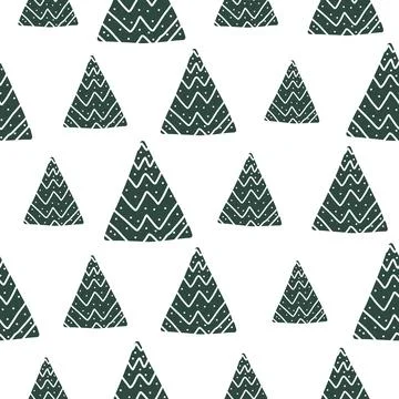 Trendy pattern with doodle geometric shapes Stock Illustration