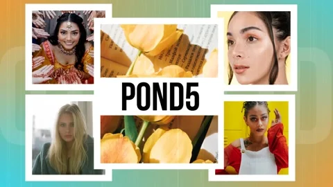 Trendy Photo Slideshow After Effects stock