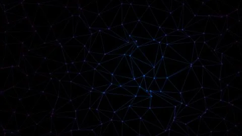 Trendy Polygonal Triangle Technology on Dark BG 스톡 일러스트