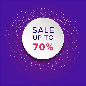 Trendy promo banner Stock Illustration