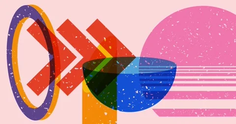 Trendy riso graph style animation Stock Footage 283798116