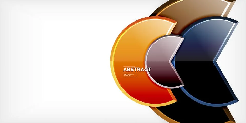 Trendy round shapes with triangular angle design element. Vector Illustration 스톡 일러스트