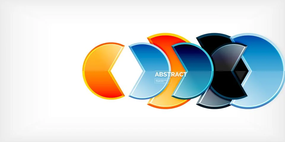 Trendy round shapes with triangular angle design element. Vector Illustration 스톡 일러스트