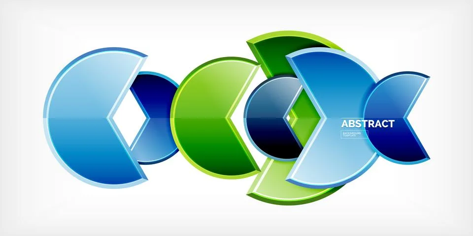 Trendy round shapes with triangular angle design element. Vector Illustration Stock Illustration