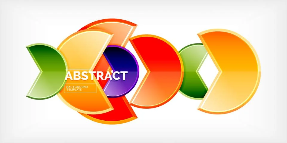 Trendy round shapes with triangular angle design element. Vector Illustration Ilustração Stock