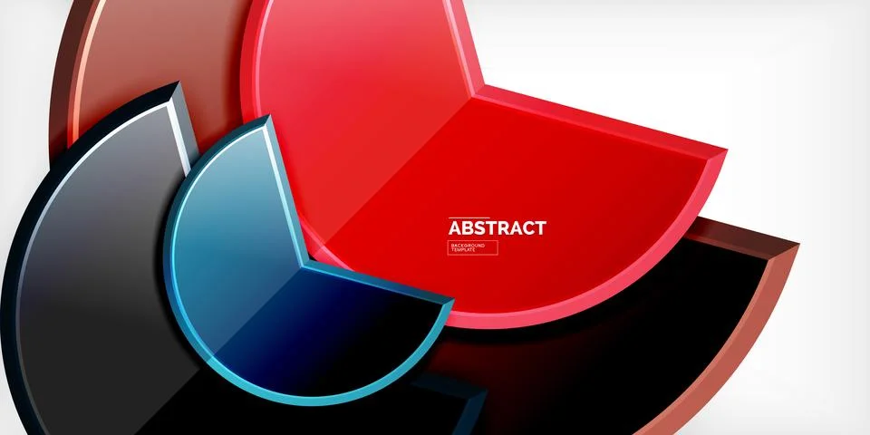 Trendy round shapes with triangular angle design element. Vector Illustration Stock Illustration