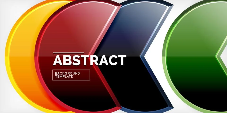 Trendy round shapes with triangular angle design element. Vector Illustration Ilustración de archivo