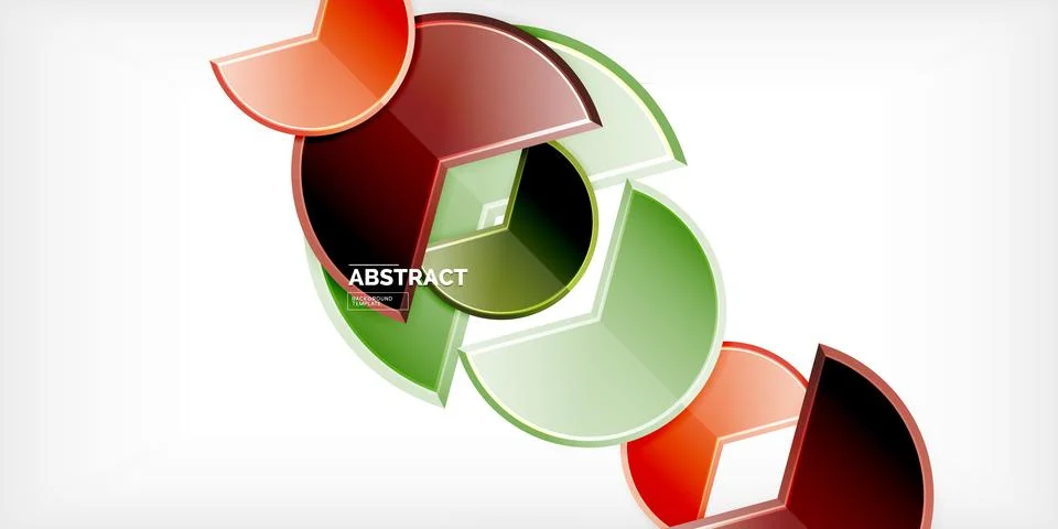 Trendy round shapes with triangular angle design element. Vector Illustration Illustrazione stock