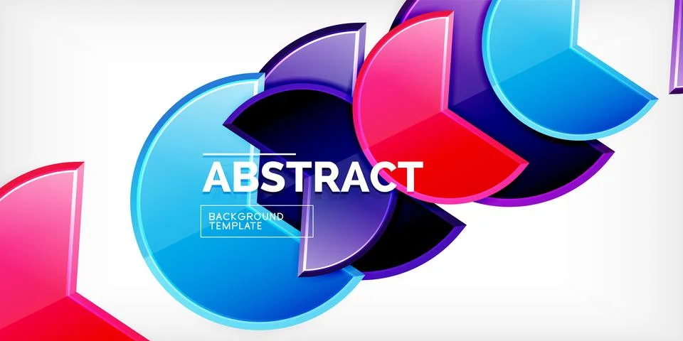Trendy round shapes with triangular angle design element. Vector Illustration Illustrazione stock