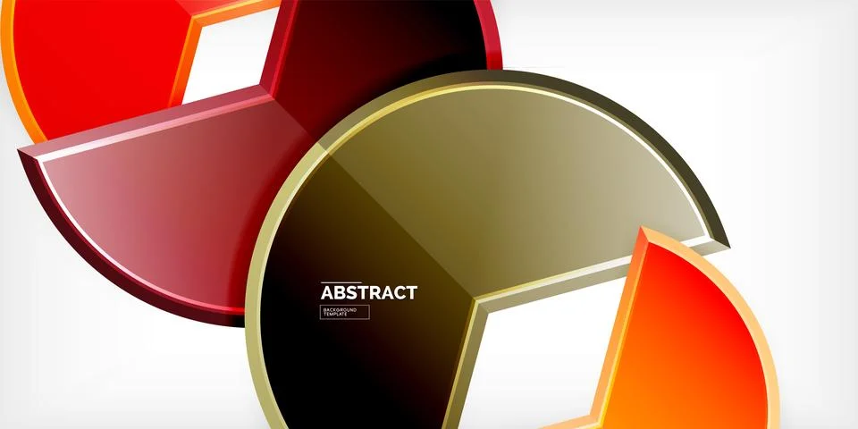 Trendy round shapes with triangular angle design element. Vector Illustration 스톡 일러스트