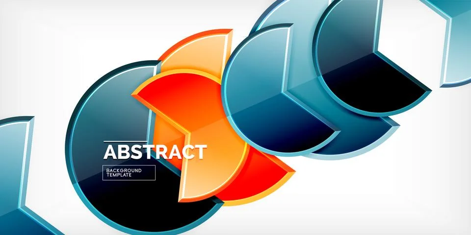 Trendy round shapes with triangular angle design element. Vector Illustration 스톡 일러스트