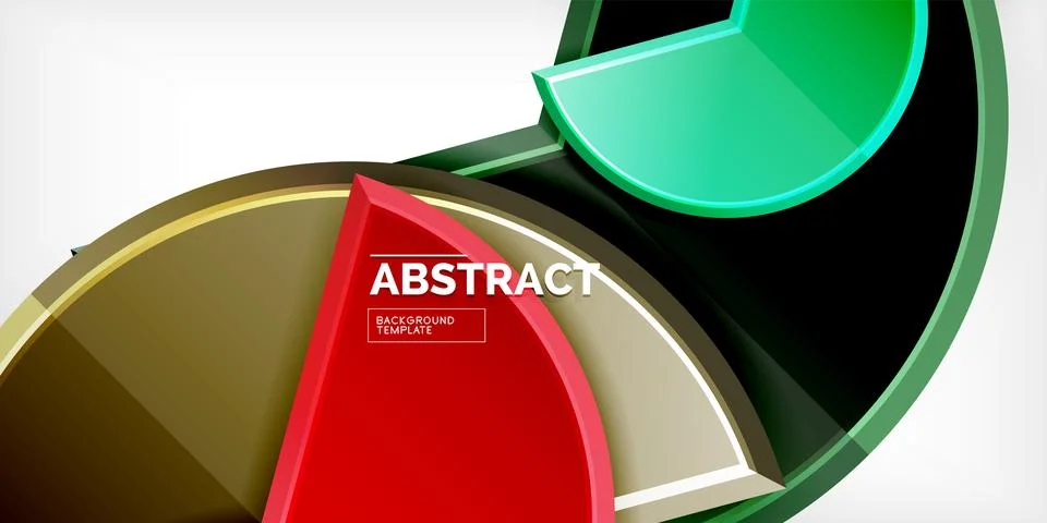 Trendy round shapes with triangular angle design element. Vector Illustration Stockillustratie