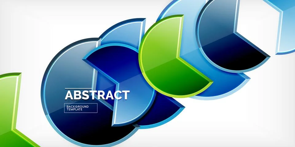 Trendy round shapes with triangular angle design element. Vector Illustration Stock Illustration