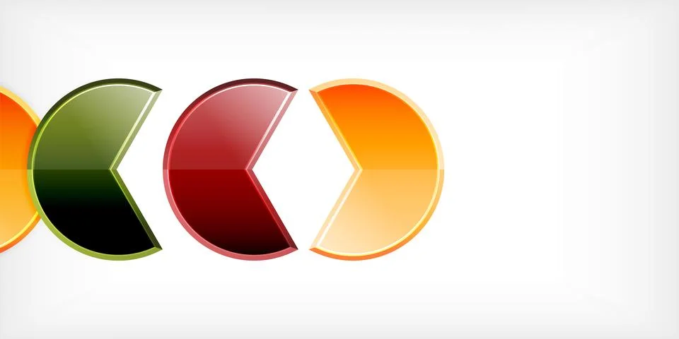 Trendy round shapes with triangular angle design element. Vector Illustration 스톡 일러스트