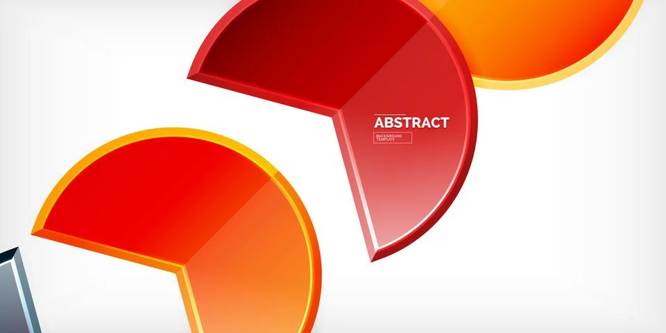 Trendy round shapes with triangular angle design element. Vector Illustration Illustrazione stock
