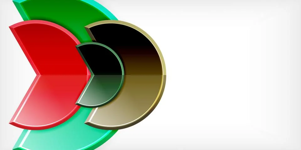 Trendy round shapes with triangular angle design element. Vector Illustration Stockillustratie