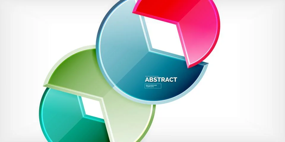 Trendy round shapes with triangular angle design element. Vector Illustration Stock Illustration