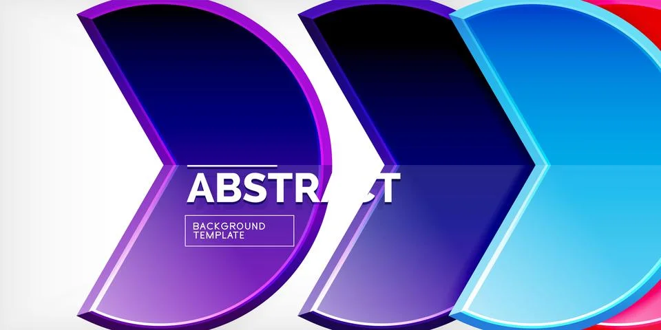 Trendy round shapes with triangular angle design element. Vector Illustration Stockillustratie