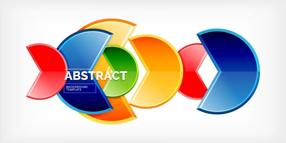 Trendy round shapes with triangular angle design element. Vector Illustration Ilustración de archivo