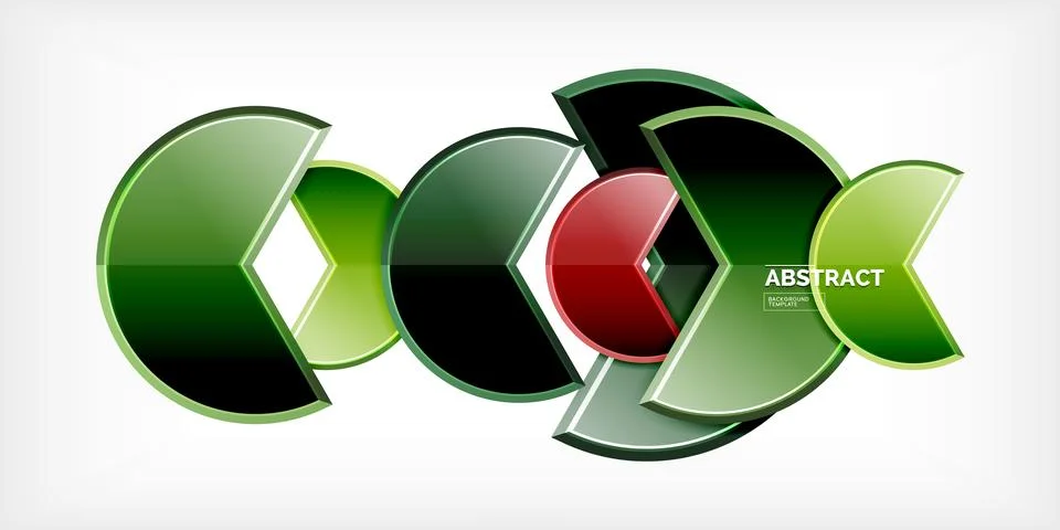 Trendy round shapes with triangular angle design element. Vector Illustration Ilustración de archivo
