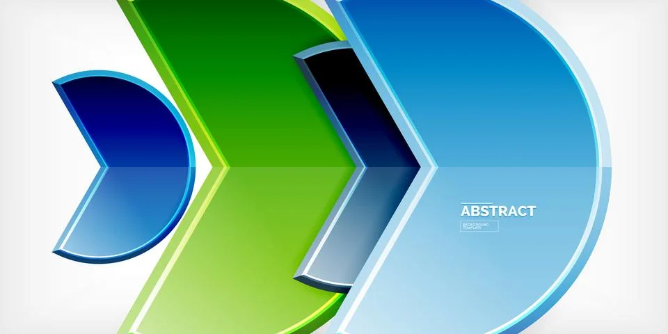 Trendy round shapes with triangular angle design element. Vector Illustration Ilustração Stock