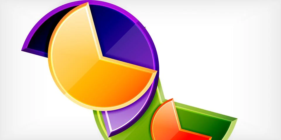 Trendy round shapes with triangular angle design element. Vector Illustration Illustrazione stock