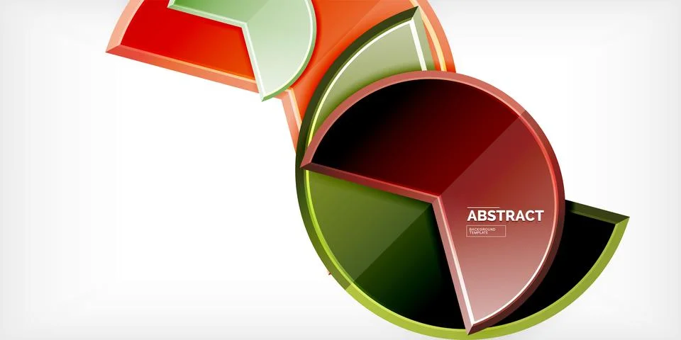 Trendy round shapes with triangular angle design element. Vector Illustration Ilustração Stock