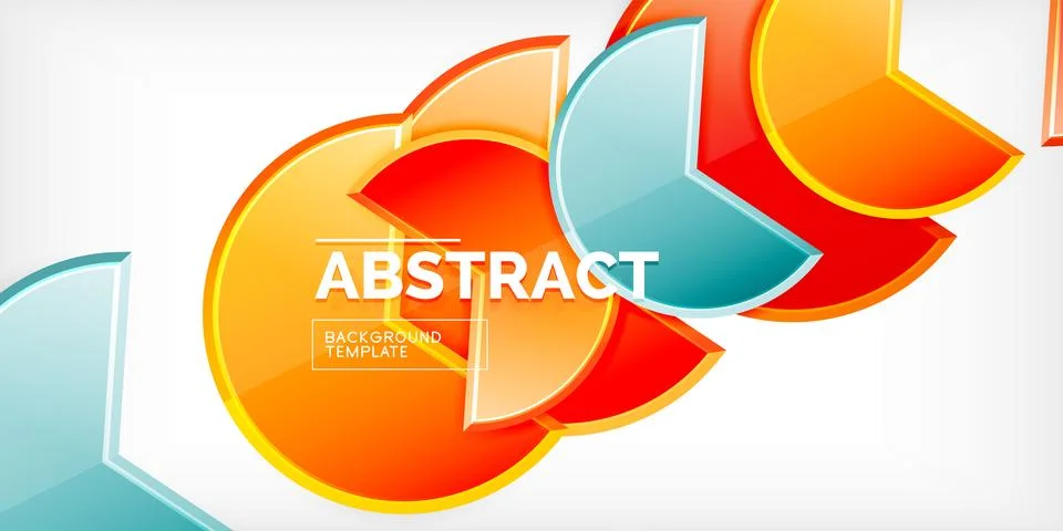 Trendy round shapes with triangular angle design element. Vector Illustration Illustrazione stock