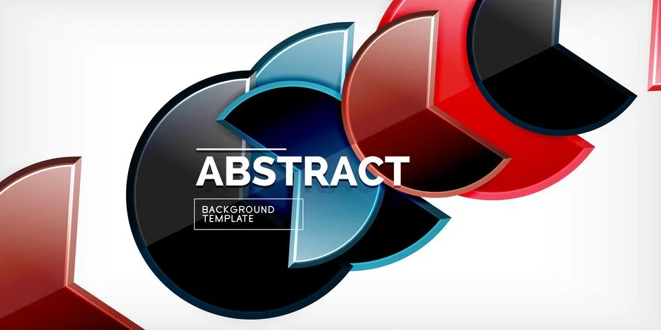 Trendy round shapes with triangular angle design element. Vector Illustration Stockillustratie