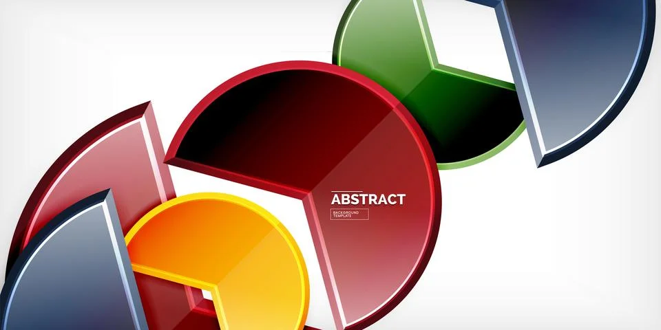 Trendy round shapes with triangular angle design element. Vector Illustration Ilustração Stock