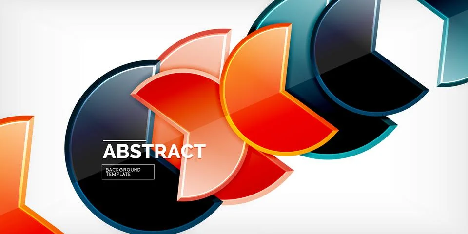 Trendy round shapes with triangular angle design element. Vector Illustration Stockillustratie