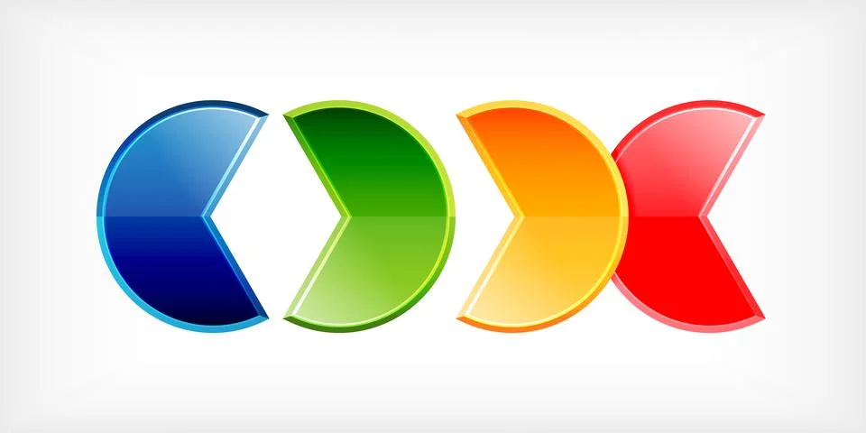 Trendy round shapes with triangular angle design element. Vector Illustration 스톡 일러스트