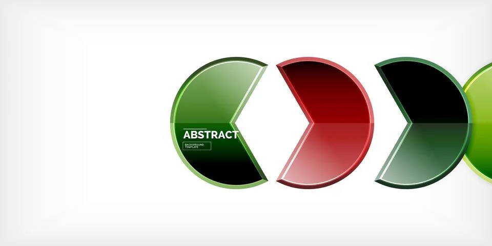 Trendy round shapes with triangular angle design element. Vector Illustration イラスト素材