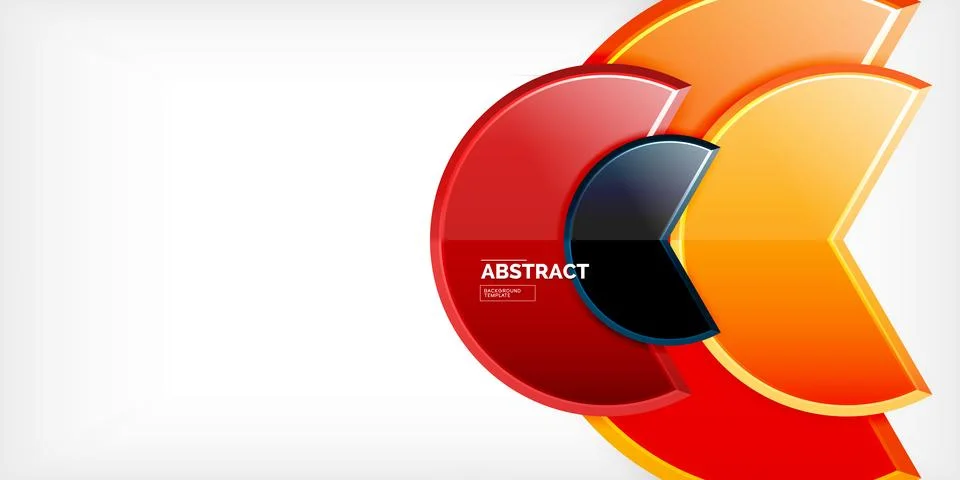 Trendy round shapes with triangular angle design element. Vector Illustration Ilustração Stock