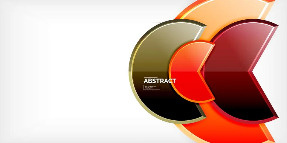 Trendy round shapes with triangular angle design element. Vector Illustration 스톡 일러스트