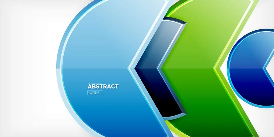 Trendy round shapes with triangular angle design element. Vector Illustration Illustrazione stock