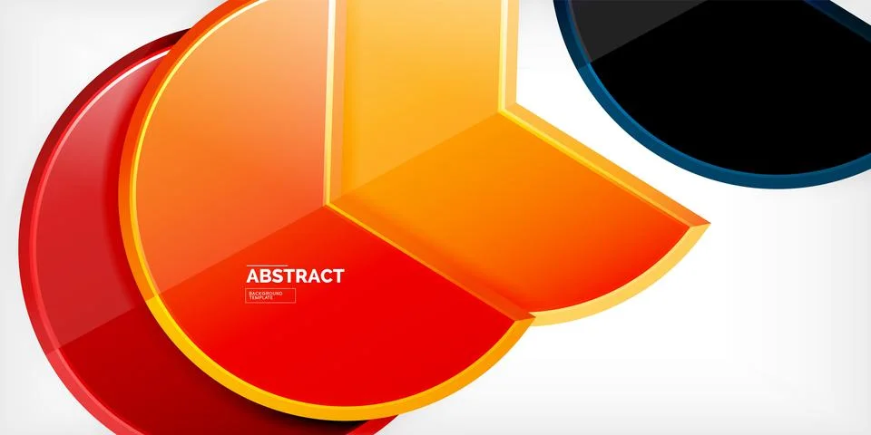 Trendy round shapes with triangular angle design element. Vector Illustration イラスト素材