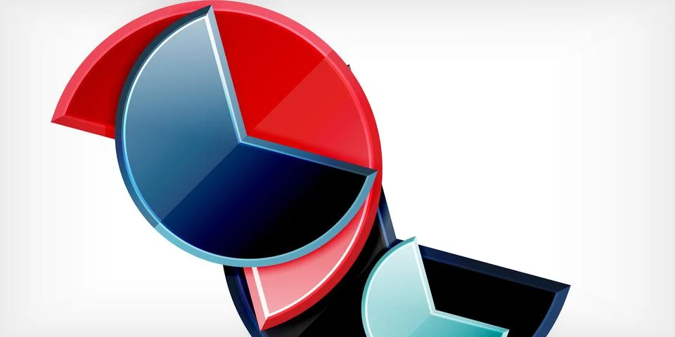 Trendy round shapes with triangular angle design element. Vector Illustration Illustrazione stock