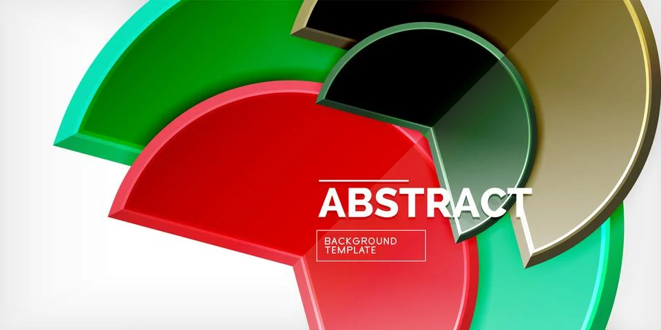 Trendy round shapes with triangular angle design element. Vector Illustration 库存插图