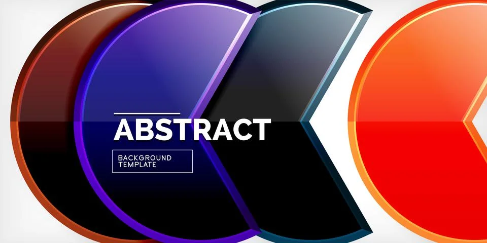 Trendy round shapes with triangular angle design element. Vector Illustration Ilustración de archivo