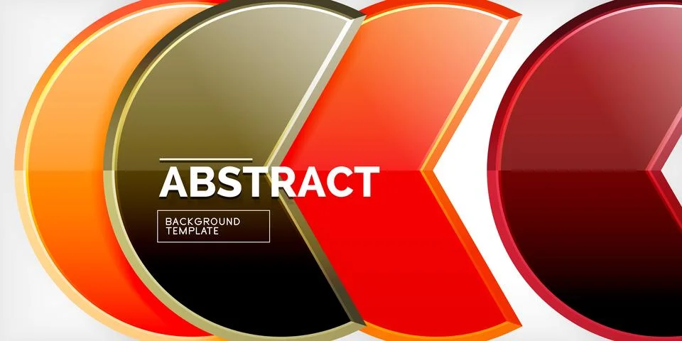 Trendy round shapes with triangular angle design element. Vector Illustration Ilustración de archivo