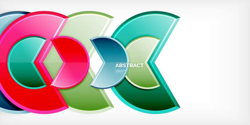 Trendy round shapes with triangular angle design element. Vector Illustration 스톡 일러스트