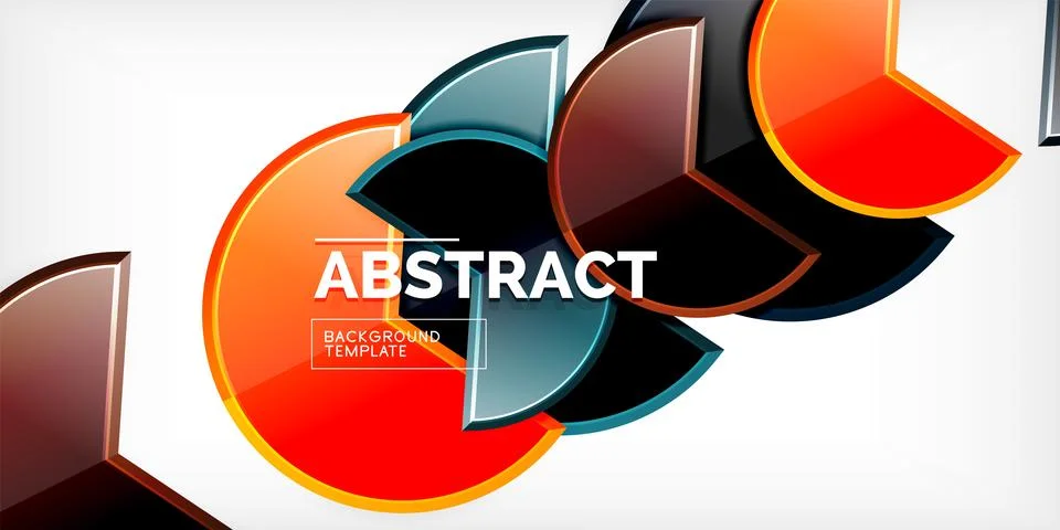 Trendy round shapes with triangular angle design element. Vector Illustration 库存插图