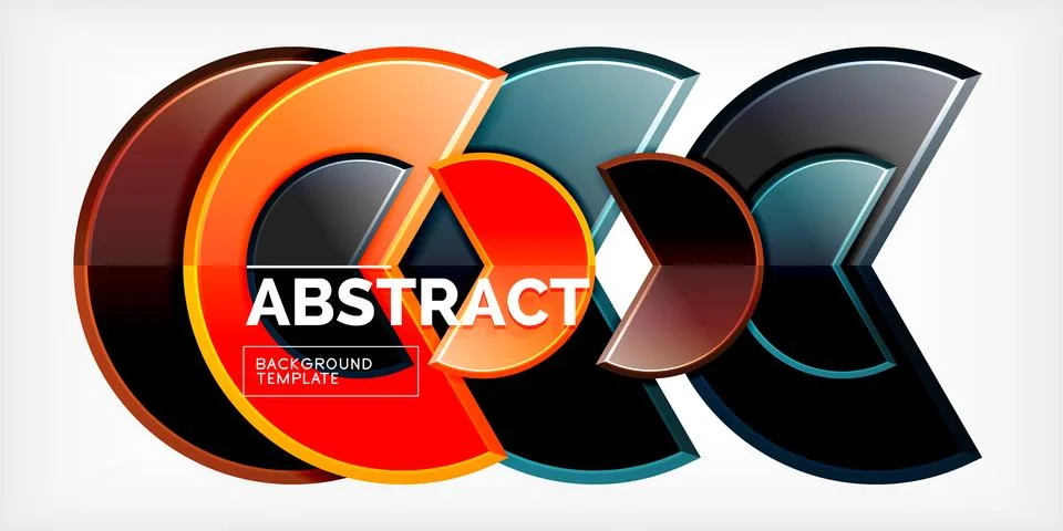 Trendy round shapes with triangular angle design element. Vector Illustration Illustrazione stock