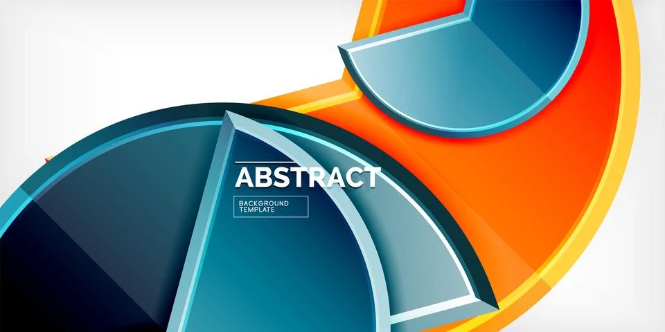 Trendy round shapes with triangular angle design element. Vector Illustration Stock Illustration