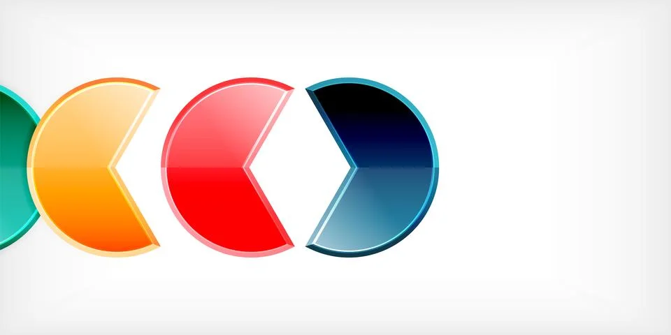 Trendy round shapes with triangular angle design element. Vector Illustration 스톡 일러스트