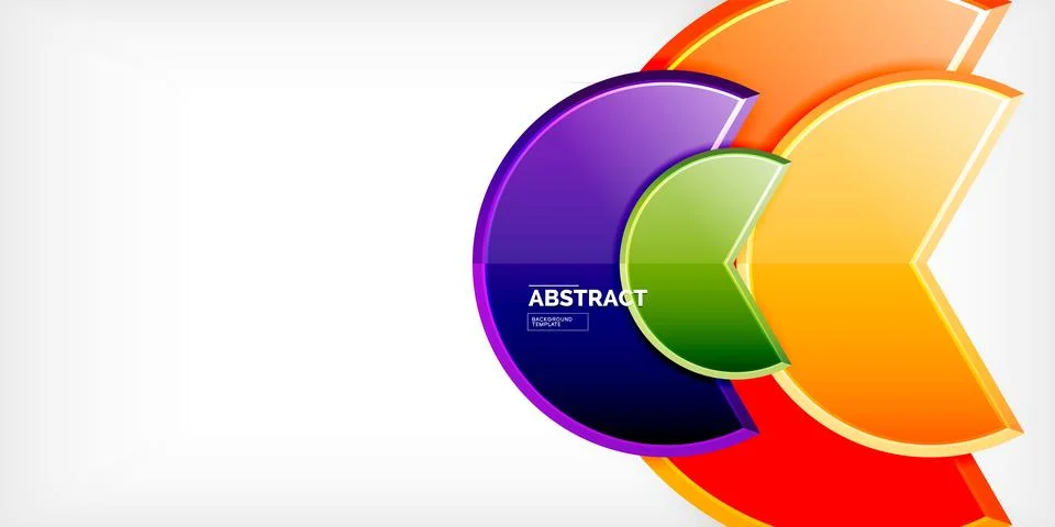 Trendy round shapes with triangular angle design element. Vector Illustration Ilustração Stock