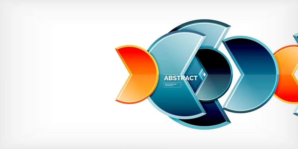 Trendy round shapes with triangular angle design element. Vector Illustration Ilustração Stock