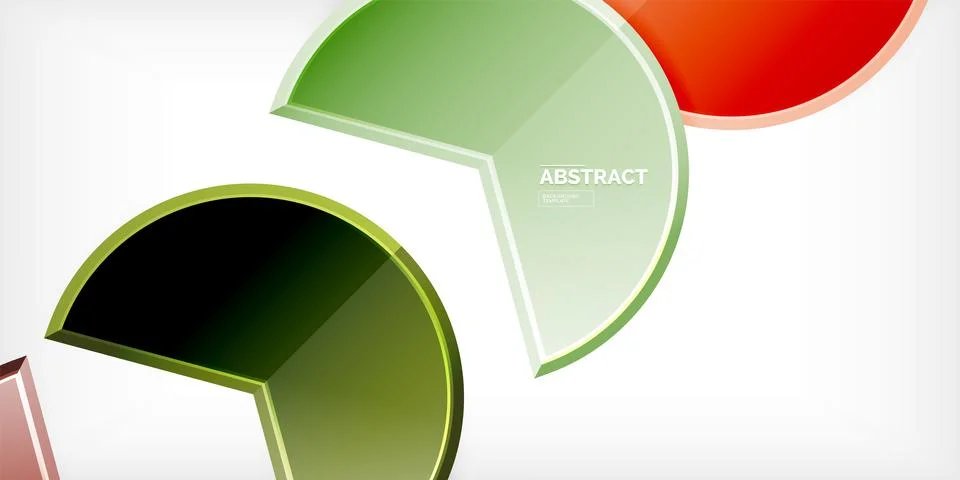 Trendy round shapes with triangular angle design element. Vector Illustration Illustrazione stock