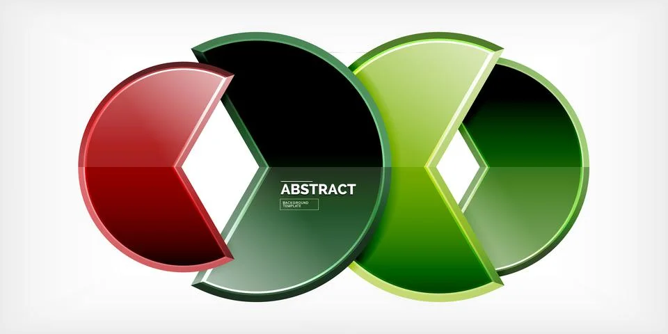 Trendy round shapes with triangular angle design element. Vector Illustration Illustrazione stock